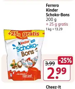 Rossmann Ferrero kinder schoko-bons Angebot