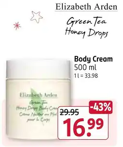 Rossmann Elizabeth arden body cream Angebot