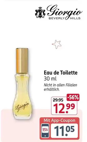 Rossmann Giorgio beverly hills eau de toilette Angebot