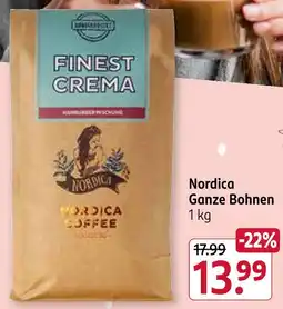 Rossmann Nordica ganze bohnen Angebot