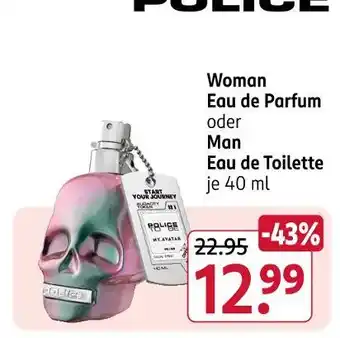 Rossmann Police woman eau de parfum Angebot