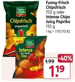 Rossmann Funny-frisch chipsfrisch ungarisch Angebot