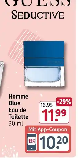 Rossmann Guess homme blue eau de toilette Angebot