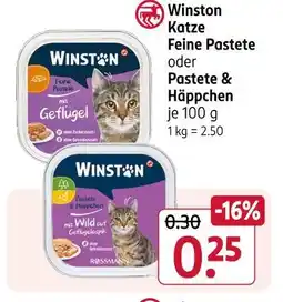 Rossmann Winston katze feine pastete oder pastete & häppchen Angebot