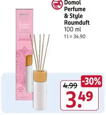 Rossmann Domol perfume & style raumduft Angebot