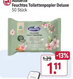 Rossmann Alouette feuchtes toilettenpapier deluxe Angebot