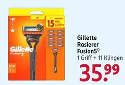 Rossmann Gillette Rasierer Fusion5 Angebot