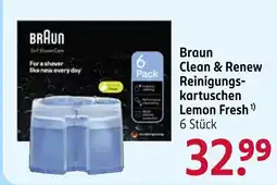 Rossmann Braun Clean & Renew Reinigungskartuschen Lemon Fresh Angebot