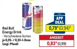 METRO Red Bull Energy Drink Angebot