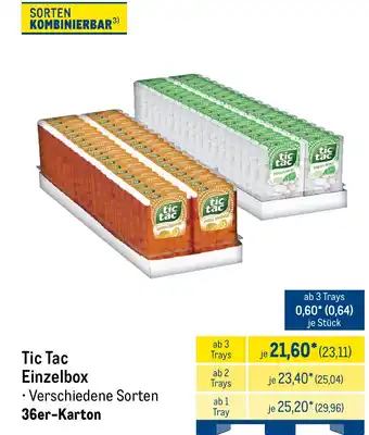 Tic Tac Einzelbox