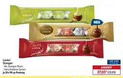 METRO Lindt Lindor Stangen Angebot