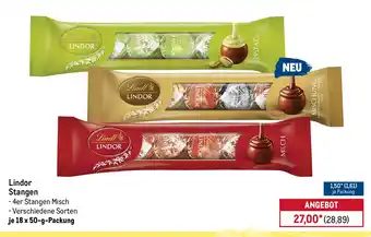 METRO Lindt Lindor Stangen Angebot