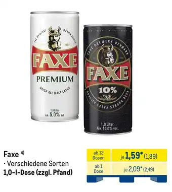 METRO Faxe Angebot