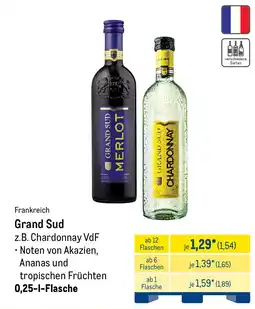 METRO Grand Sud z.B. Chardonnay VdF Angebot