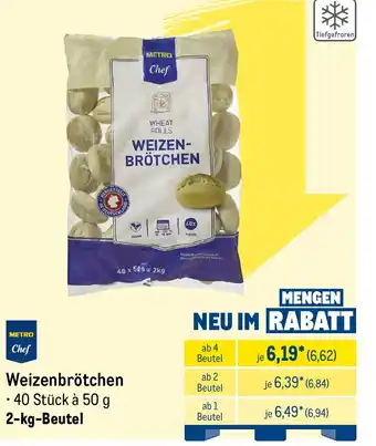 METRO METRO Chef Weizenbrötchen Angebot