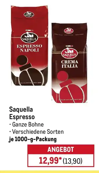 METRO Saquella Espresso Angebot