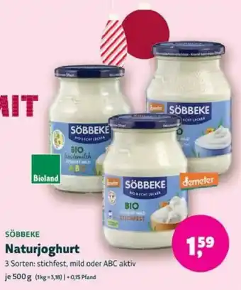 Biomarkt SÖBBEKE Naturjoghurt Angebot