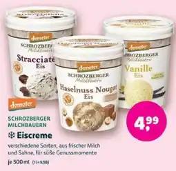 Biomarkt demeter SCHROZBERGER Milchbauern Eiscreme Angebot