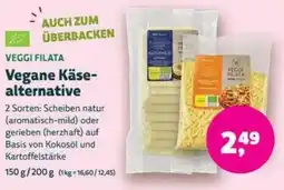 Biomarkt VEGGI FILATA Vegane Käsealternative Angebot