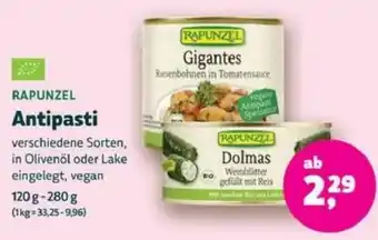 Biomarkt RAPUNZEL Antipasti Angebot
