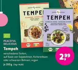 Biomarkt PEACEFUL DELICIOUS Tempeh Angebot