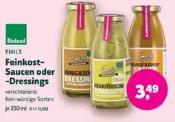 Biomarkt EMILS Feinkost- Saucen oder -Dressings Angebot