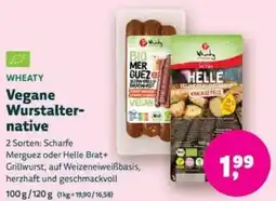 Biomarkt WHEATY Vegane Wurstalternative Angebot