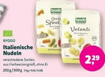 Biomarkt BYODO Italienische Nudeln Angebot