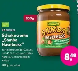 Biomarkt RAPUNZEL Schokocreme ,,Samba Haselnuss" Angebot