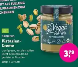 Biomarkt BRINKERS Pistazien- Creme Angebot