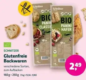 Biomarkt SCHNITZER Glutenfreie Backwaren Angebot