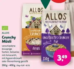 Biomarkt ALLOS Crunchy Müsli Angebot