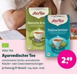 Biomarkt YOGI TEA Ayurvedischer Tee Angebot