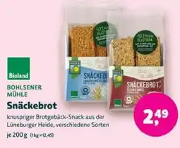 Biomarkt BOHLSENER MÜHLE Snäckebrot Angebot