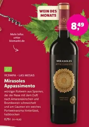 Biomarkt Mirasoles Appassimento Angebot