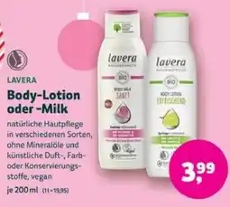 Biomarkt LAVERA Body-Lotion oder -Milk Angebot