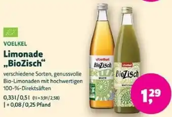 Biomarkt VOELKEL Limonade ,,BioZisch" Angebot