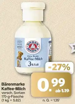 Famila Nord West Bärenmarke Kaffee-Milch Angebot