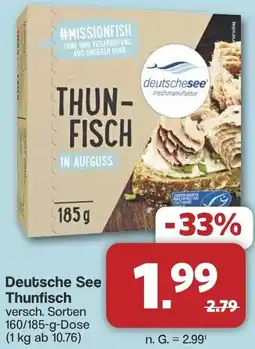 Famila Nord West Deutsche See Thunfisch Angebot