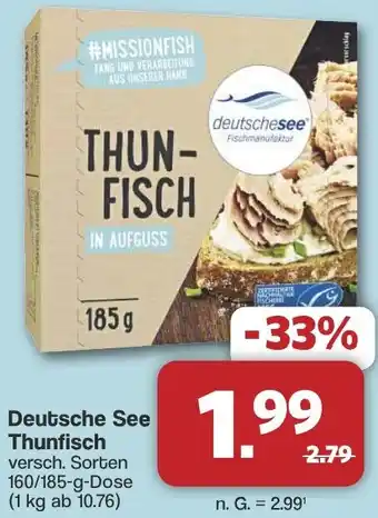 Famila Nord West Deutsche See Thunfisch Angebot