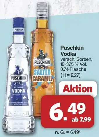 Famila Nord West Puschkin Vodka Angebot