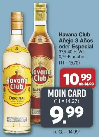 Famila Nord West Havana Club Añejo 3 Años oder Especial Angebot