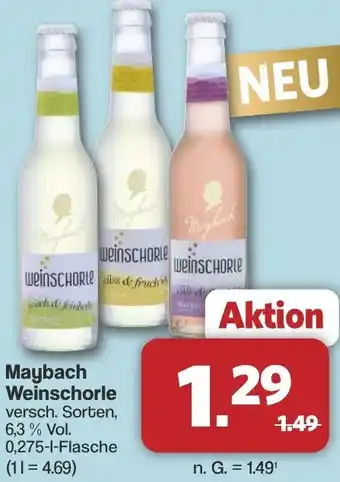 Famila Nord West Maybach Weinschorle Angebot