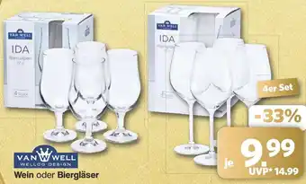 Famila Nord West VAN WELL Wein oder Biergläser Angebot