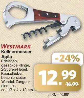 Famila Nord West WESTMARK Kellnermesser Agilo Angebot