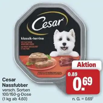 Famila Nord West Cesar Nassfutter Angebot