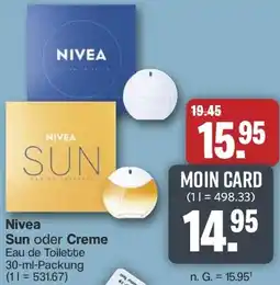 Famila Nord West Nivea Sun oder Creme Angebot