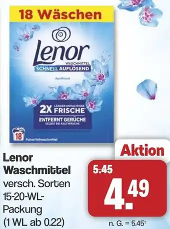 Famila Nord West Lenor Waschmittel Angebot