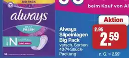 Famila Nord West Always Slipeinlagen Big Pack Angebot