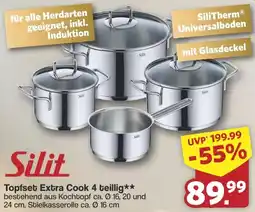 Famila Nord West Silit Topfset Extra Cook 4 teillig Angebot